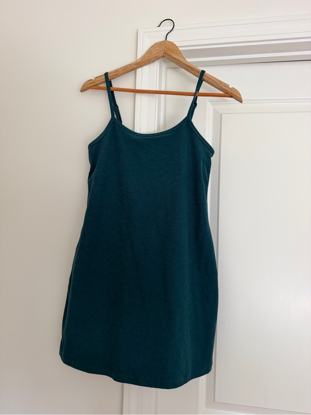 Beyond Yoga Deep Teal Slip Dress with Adjustable Straps